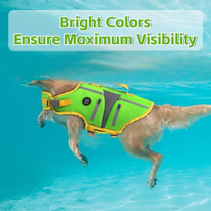 Dog Life Vest for Swimming, Dog Life Jacket with 2 Rescue Handles