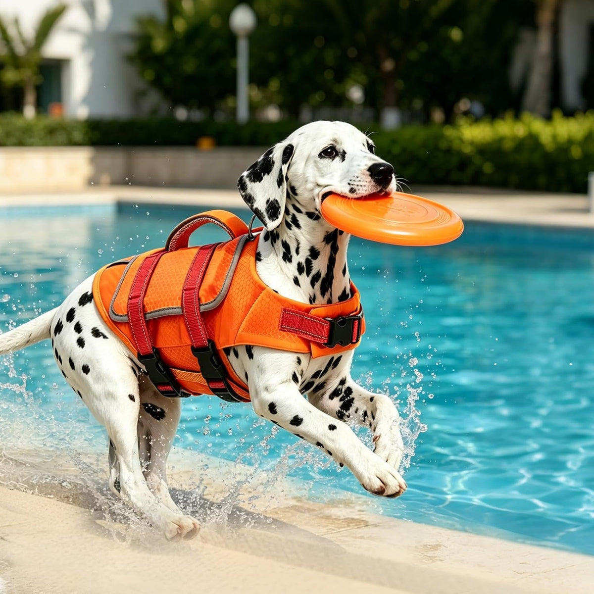 Dog Life Vest for Swimming, Dog Life Jacket with 2 Rescue Handles