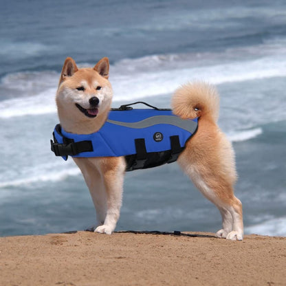 Dog Life Vest for Swimming, Dog Life Jacket with 2 Rescue Handles