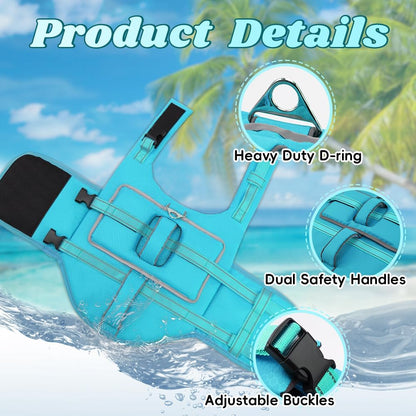 Dog Life Vest for Swimming, Dog Life Jacket with 2 Rescue Handles