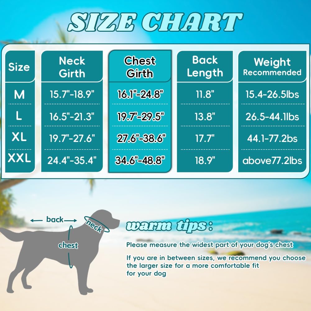 Dog Life Vest for Swimming, Dog Life Jacket with 2 Rescue Handles