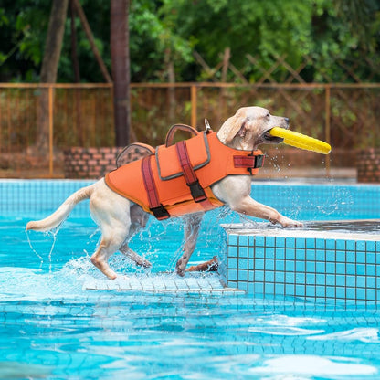Dog Life Vest for Swimming, Dog Life Jacket with 2 Rescue Handles