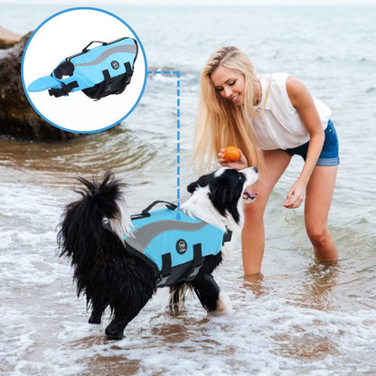 Dog Life Vest for Swimming, Dog Life Jacket with 2 Rescue Handles