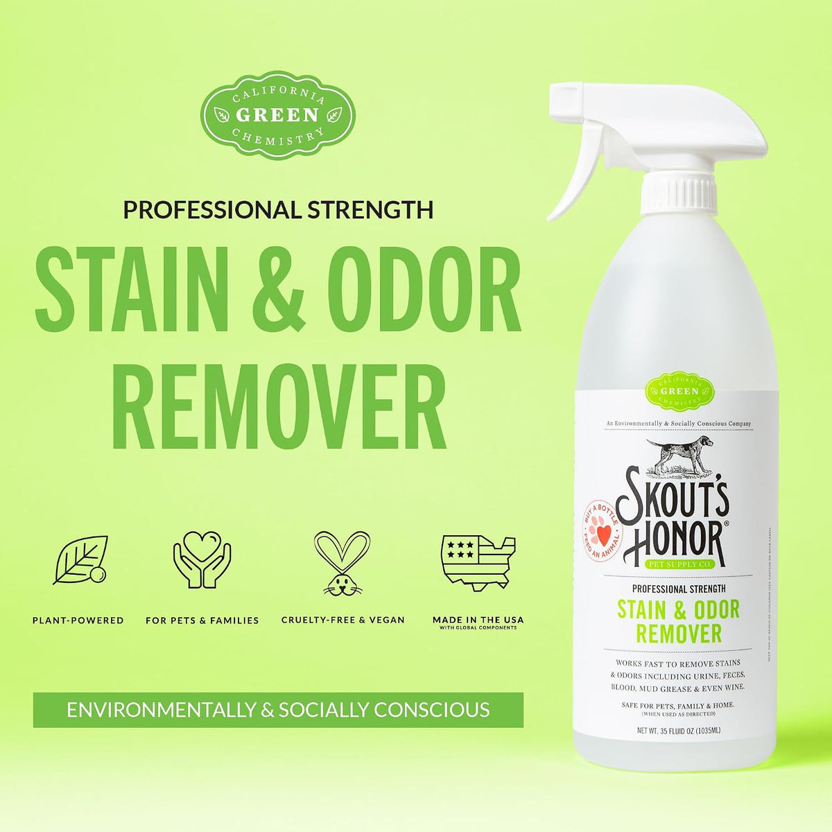Pet Stain and Odor Remover, 35 oz