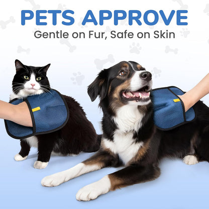 KEYVOZ Pet Hair Removal Glove for Cats and Dogs, Electrostatic Magic Brush Pet Hair Remover for Dog Couch, Available in Blue, Purple, Pink, Brown- Perfect for Pet Owners (Pink)