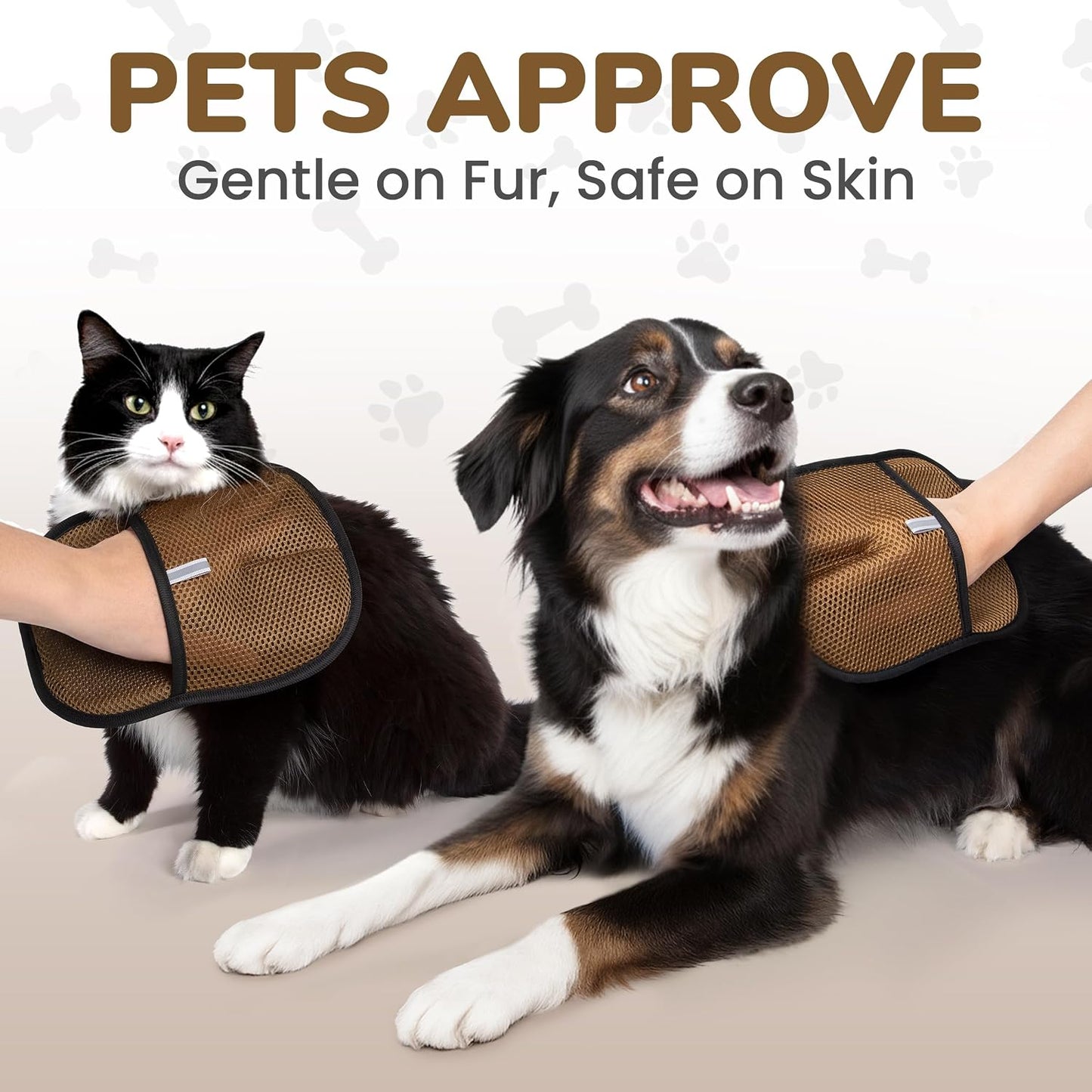 KEYVOZ Pet Hair Removal Glove for Cats and Dogs, Electrostatic Magic Brush Pet Hair Remover for Dog Couch, Available in Blue, Purple, Pink, Brown- Perfect for Pet Owners (Pink)
