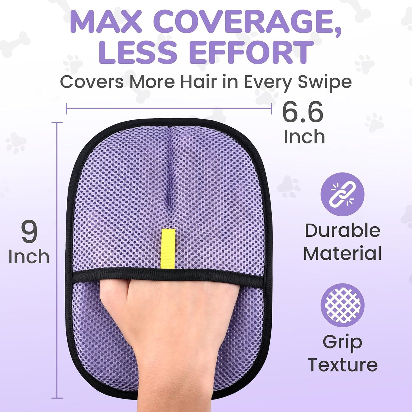 KEYVOZ Pet Hair Removal Glove for Cats and Dogs, Electrostatic Magic Brush Pet Hair Remover for Dog Couch, Available in Blue, Purple, Pink, Brown- Perfect for Pet Owners (Pink)