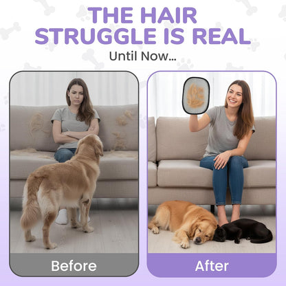 KEYVOZ Pet Hair Removal Glove for Cats and Dogs, Electrostatic Magic Brush Pet Hair Remover for Dog Couch, Available in Blue, Purple, Pink, Brown- Perfect for Pet Owners (Pink)