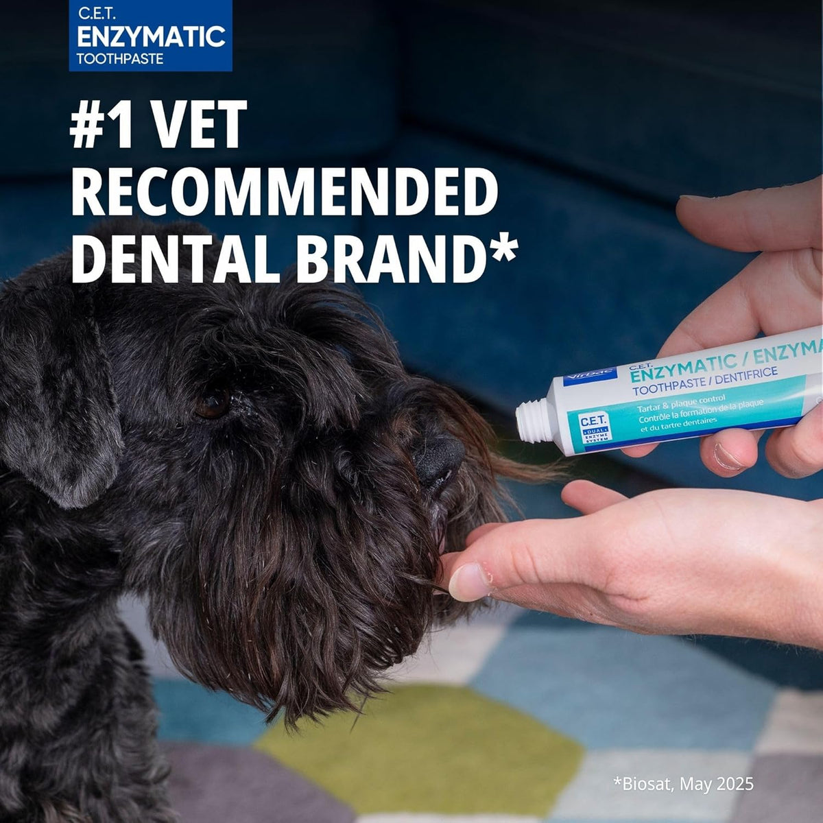 C.E.T. Oral Hygiene Kit for Dogs, Poultry flavor Toothpaste with Toothbrush | Dog toothbrush and toothpaste kit, dog dental kit poultry flavor, pet toothbrushing kit, includes fingerbrush