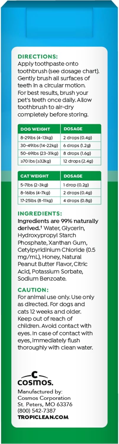 Fresh Breath Dog Tooth Brushing Kit, Peanut Butter Flavor