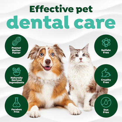 Fresh Breath Dog Tooth Brushing Kit, Peanut Butter Flavor