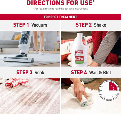 Carpet Shampoo Pet Stain & Odor Remover, 64 oz