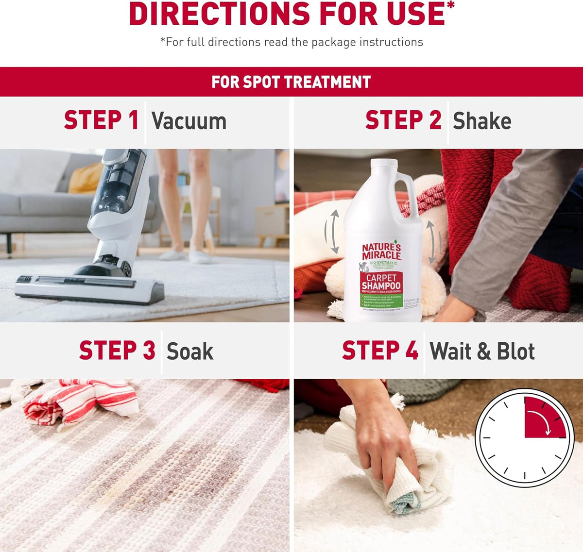 Carpet Shampoo Pet Stain & Odor Remover, 64 oz