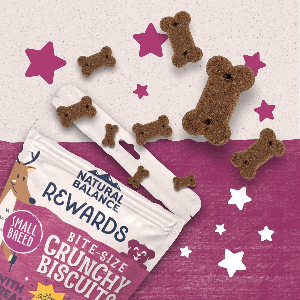 Rewards, Bite-Size Crunchy Biscuits, Venison, 8 oz