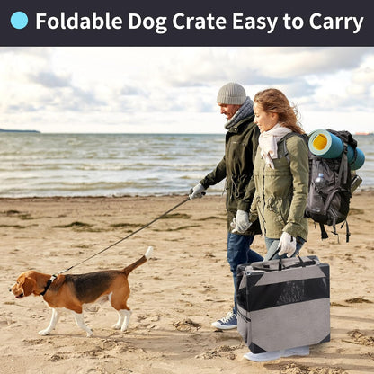 30 Inch Portable Soft Foldable Dog Crate, 30" L x 21" W x 21" H