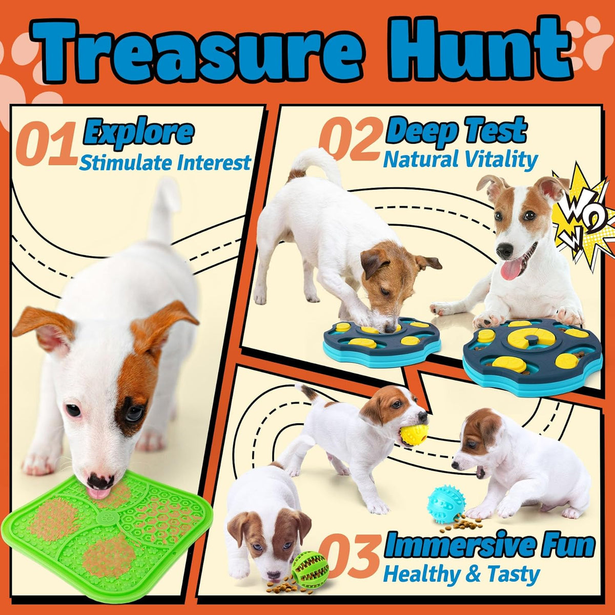 9 Pack Dog Enrichment Toy Set with Puzzle Toy & Lick Mats | For Small & Medium Dogs,Multi-Level Challenge,Mental Stimulation,Slow Feeding Support,Interactive Play