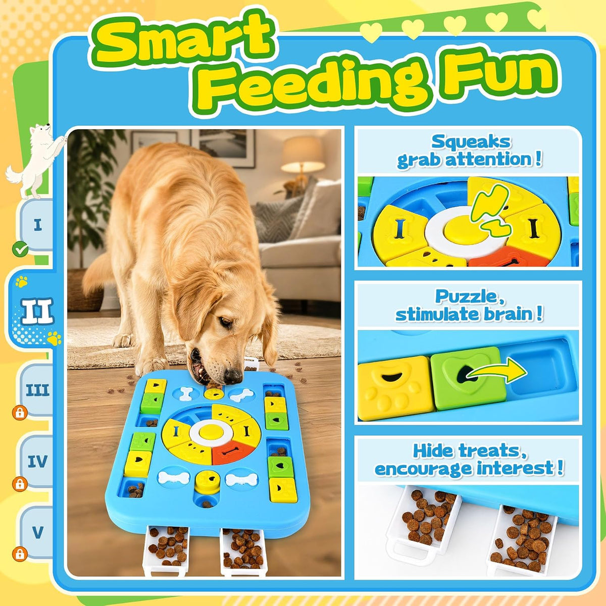9 Pack Dog Enrichment Toy Set with Puzzle Toy & Lick Mats | For Small & Medium Dogs,Multi-Level Challenge,Mental Stimulation,Slow Feeding Support,Interactive Play