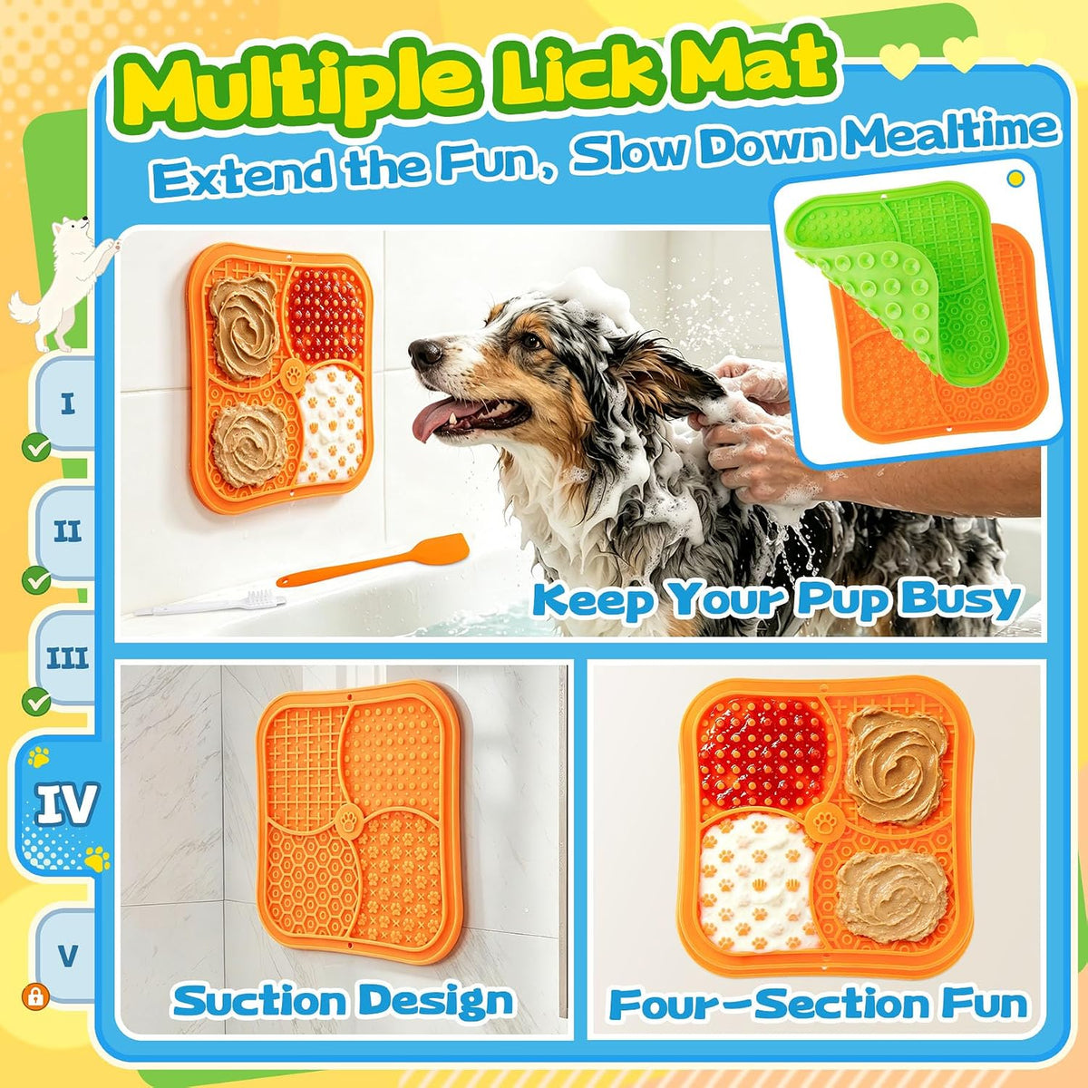 9 Pack Dog Enrichment Toy Set with Puzzle Toy & Lick Mats | For Small & Medium Dogs,Multi-Level Challenge,Mental Stimulation,Slow Feeding Support,Interactive Play