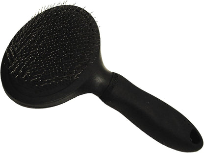 Small Slicker Brush for Dogs and Cats | Grooming Brush Removes Loose Undercoat, Reduce Shedding and Matting, Flexible Pins Protect Skin, Ergonomic & Cushioned Handle