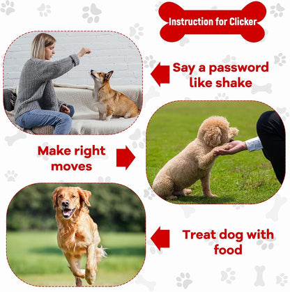 18 Pcs Dog Training Clicker with Wrist Strap for Pets, Multicolor