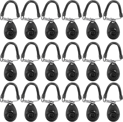 18 Pcs Dog Training Clicker with Wrist Strap for Pets, Multicolor