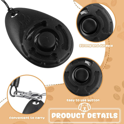 18 Pcs Dog Training Clicker with Wrist Strap for Pets, Multicolor