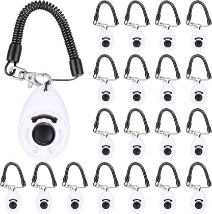 18 Pcs Dog Training Clicker with Wrist Strap for Pets, Multicolor