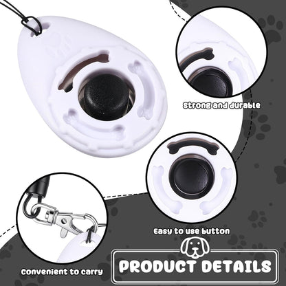 18 Pcs Dog Training Clicker with Wrist Strap for Pets, Multicolor