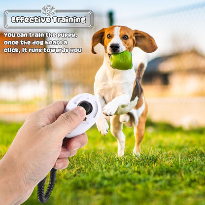 18 Pcs Dog Training Clicker with Wrist Strap for Pets, Multicolor