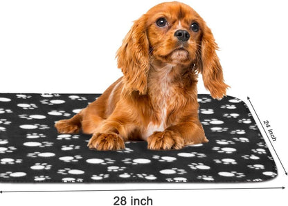 Dog Blankets, Fleece Pet Blankets, 24x28 Inches