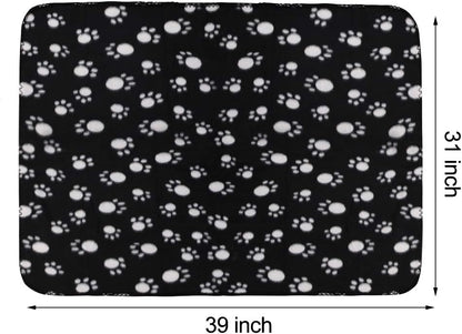 Dog Blankets, Fleece Pet Blankets, 24x28 Inches