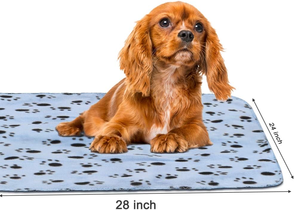 Dog Blankets, Fleece Pet Blankets, 24x28 Inches