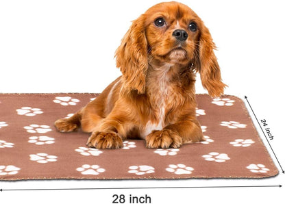 Dog Blankets, Fleece Pet Blankets, 24x28 Inches
