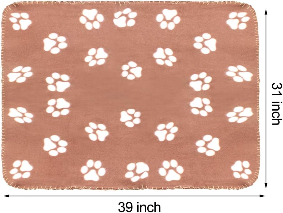 Dog Blankets, Fleece Pet Blankets, 24x28 Inches