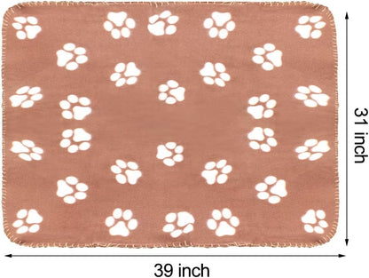 Dog Blankets, Fleece Pet Blankets, 24x28 Inches