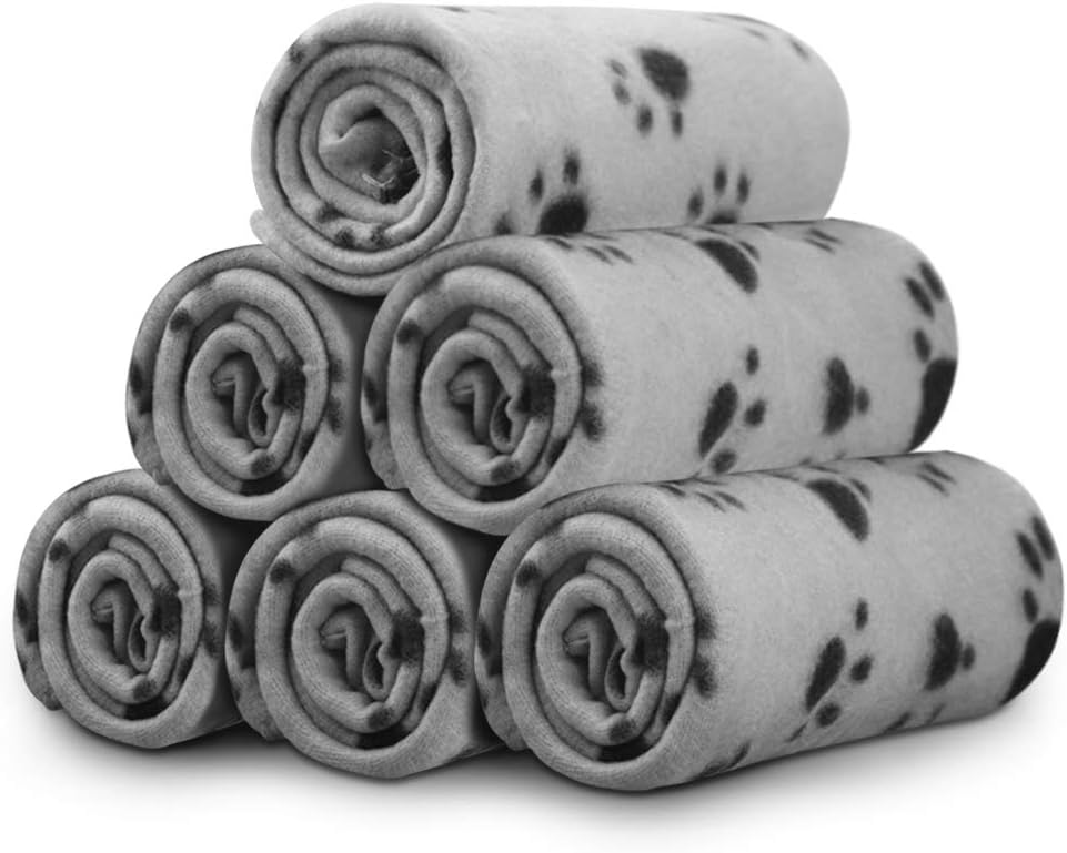 Dog Blankets, Fleece Pet Blankets, 24x28 Inches