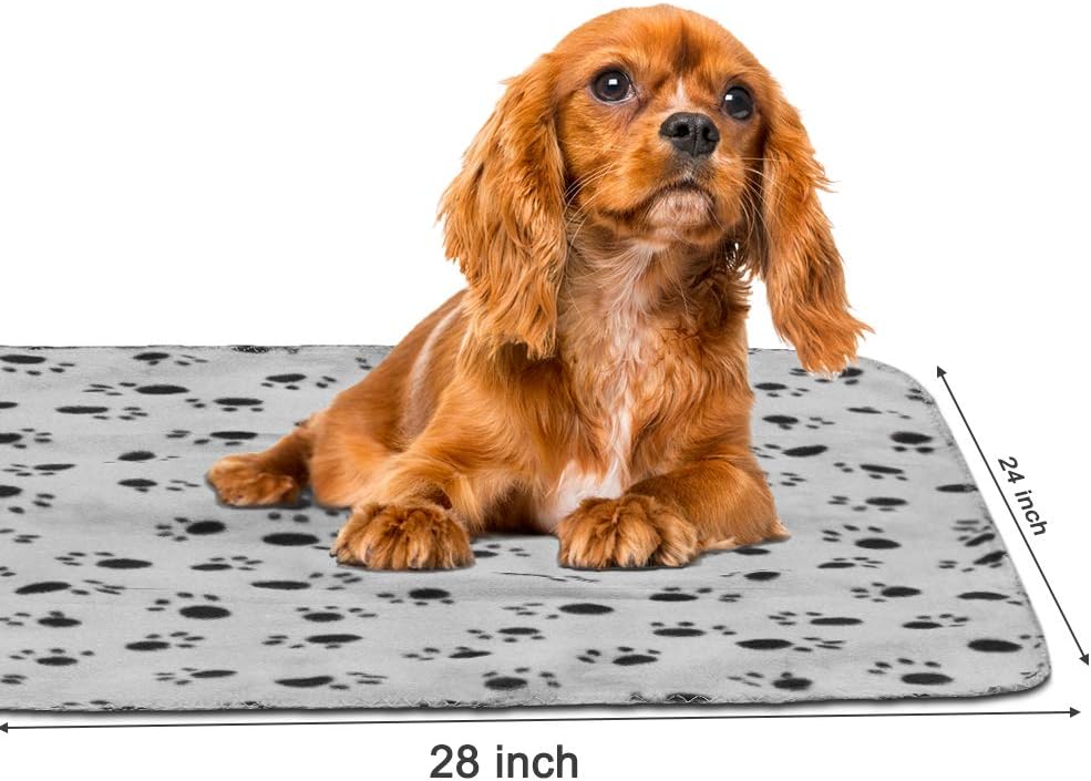 Dog Blankets, Fleece Pet Blankets, 24x28 Inches