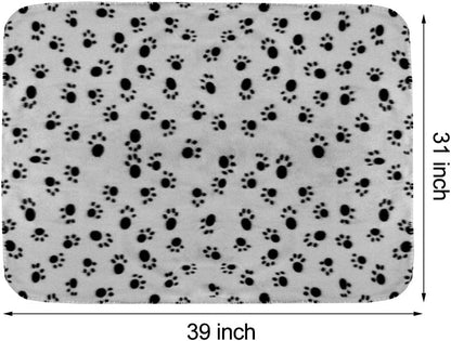 Dog Blankets, Fleece Pet Blankets, 24x28 Inches