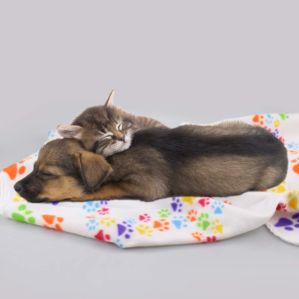 Dog Blankets, Fleece Pet Blankets, 24x28 Inches