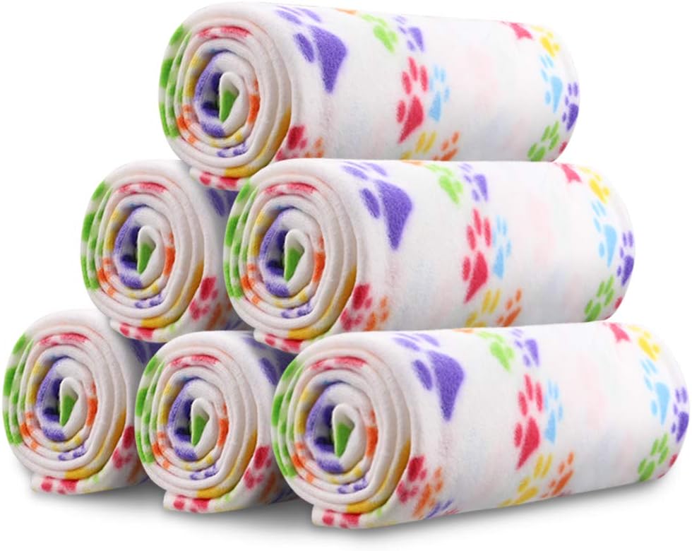 Dog Blankets, Fleece Pet Blankets, 24x28 Inches