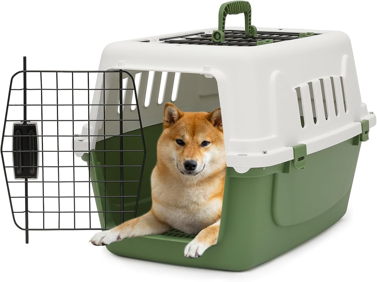 Athena Collection 18" Hard-Sided Travel Pet Carrier for Small Dogs and Cats