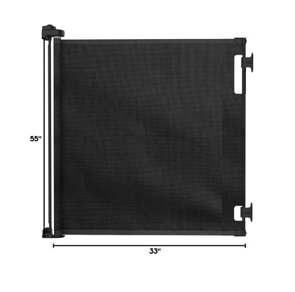 Retractable Baby Gate - Mesh Dog & Pet Gate for Stairs