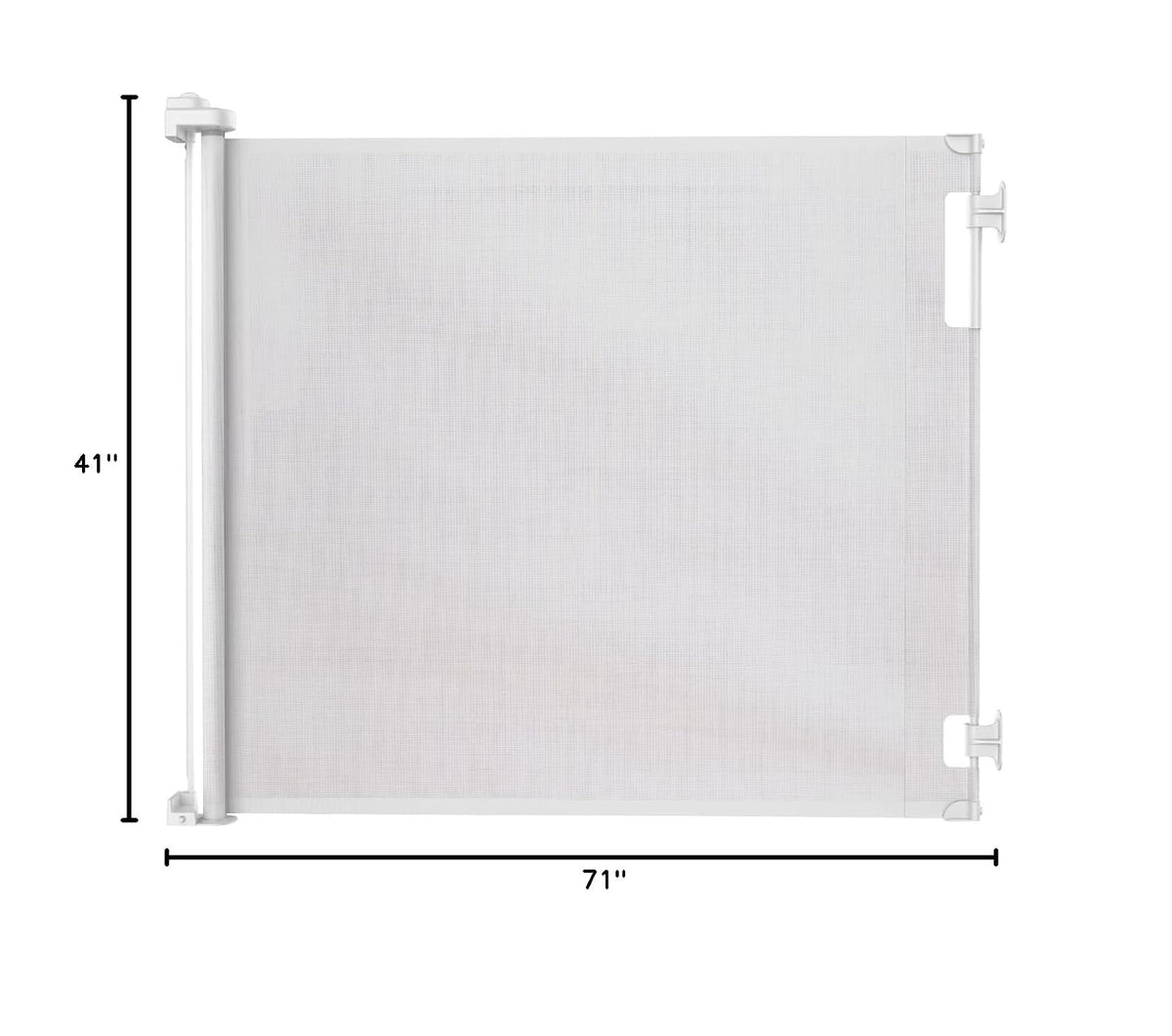 Retractable Baby Gate - Mesh Dog & Pet Gate for Stairs