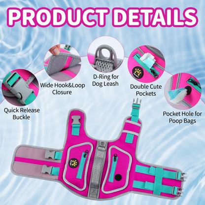 Dog Life Jacket, Good Visibility Pet Swimming Vest for Boating XL