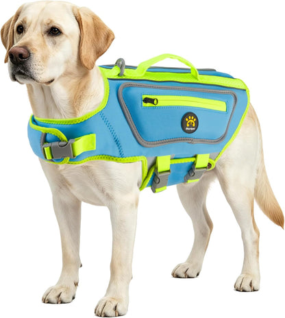 Dog Life Jacket, Good Visibility Pet Swimming Vest for Boating XL