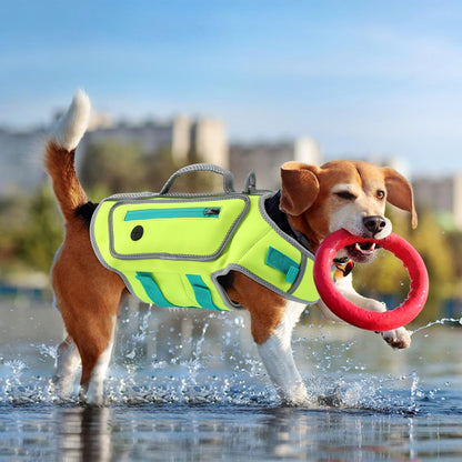 Dog Life Jacket, Good Visibility Pet Swimming Vest for Boating XL