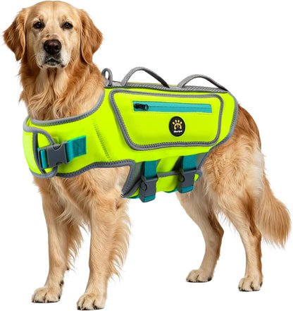 Dog Life Jacket, Good Visibility Pet Swimming Vest for Boating XL
