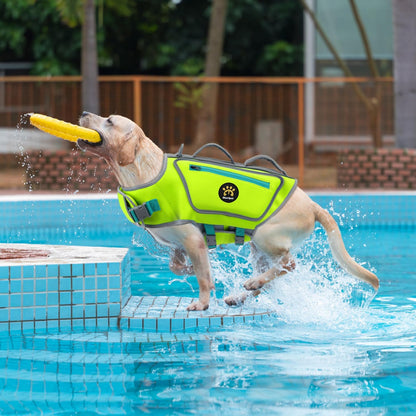 Dog Life Jacket, Good Visibility Pet Swimming Vest for Boating XL
