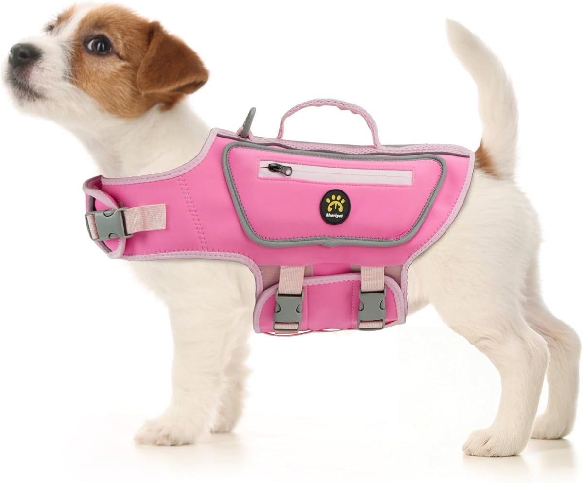 Dog Life Jacket, Good Visibility Pet Swimming Vest for Boating XL
