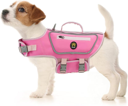Dog Life Jacket, Good Visibility Pet Swimming Vest for Boating XL